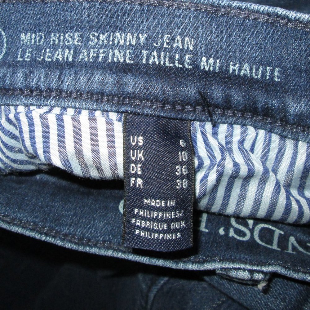 Lands' End Womens Mid-Rise Skinny Blue Jeans Size 6 Pre-owned Good Condi… - Picture 6 of 10